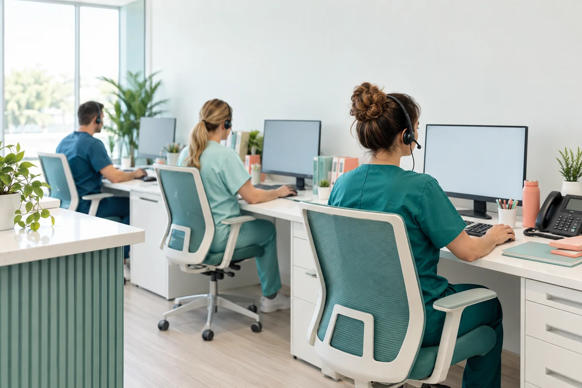Referral team answering the emergency dental helpline