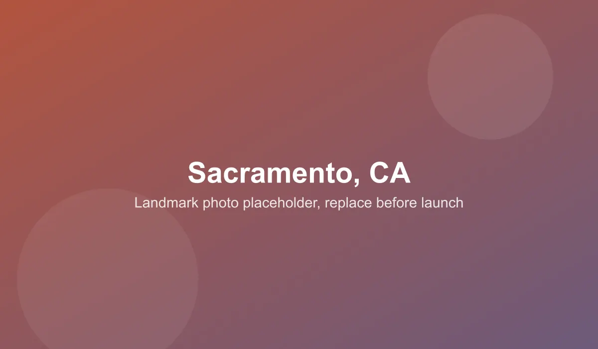 Emergency dentist coverage area in Sacramento, CA