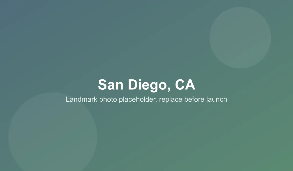 Emergency dentist coverage area in San Diego, CA