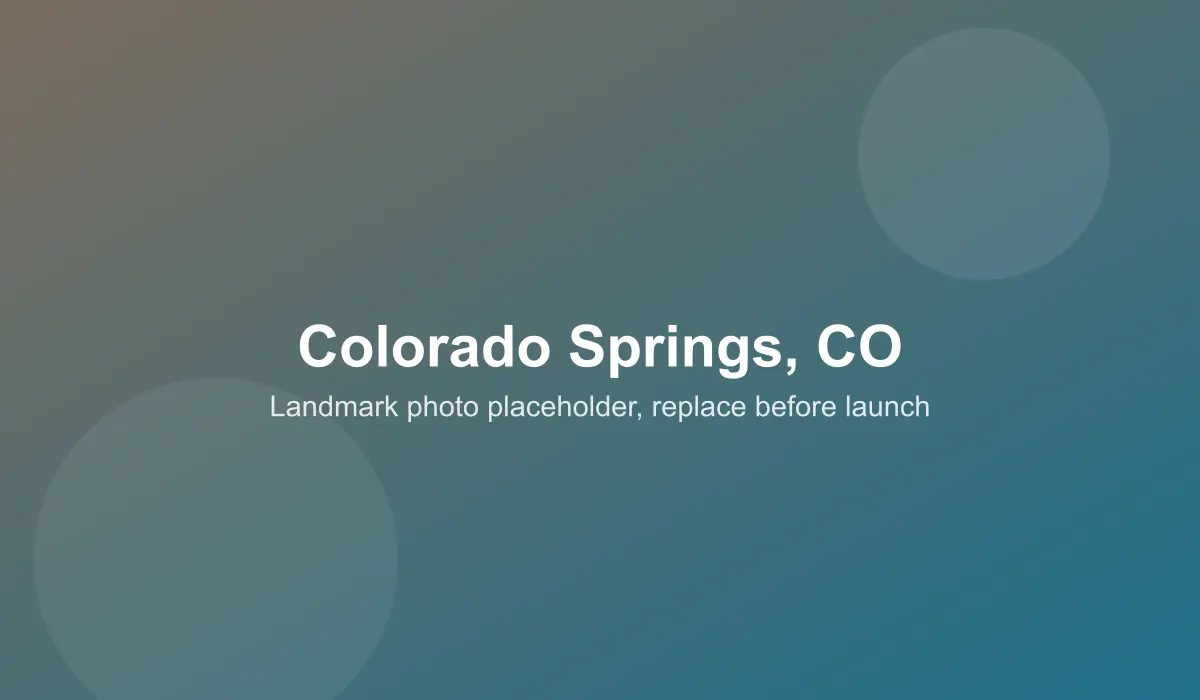 Emergency dentist coverage area in Colorado Springs, CO