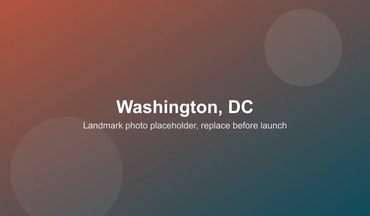 Emergency dentist coverage area in Washington, DC