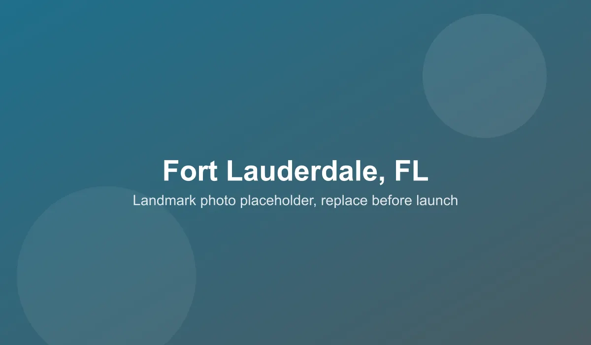 Emergency dentist coverage area in Fort Lauderdale, FL