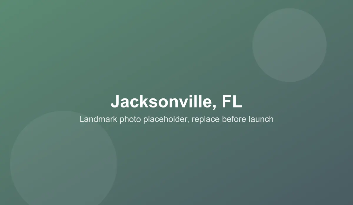 Emergency dentist coverage area in Jacksonville, FL