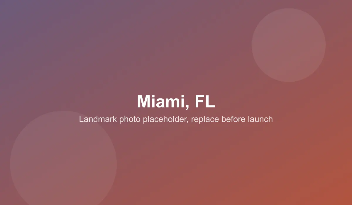 Emergency dentist coverage area in Miami, FL