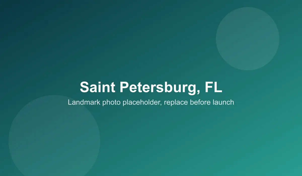 Emergency dentist coverage area in Saint Petersburg, FL
