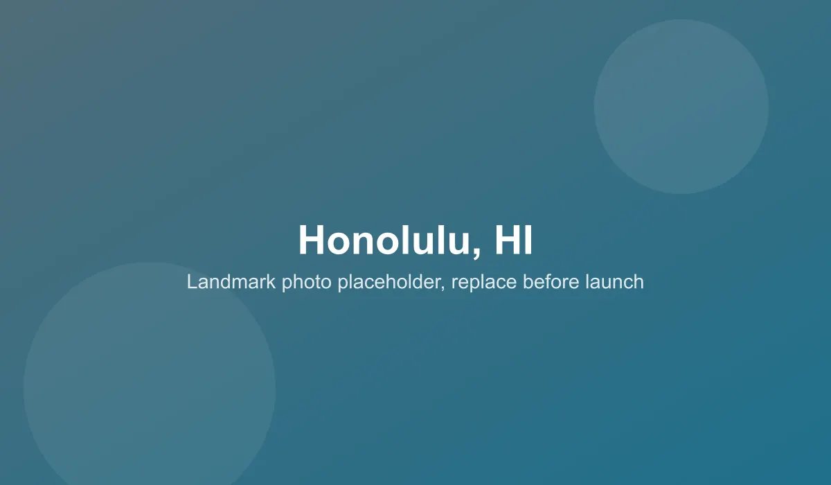 Emergency dentist coverage area in Honolulu, HI