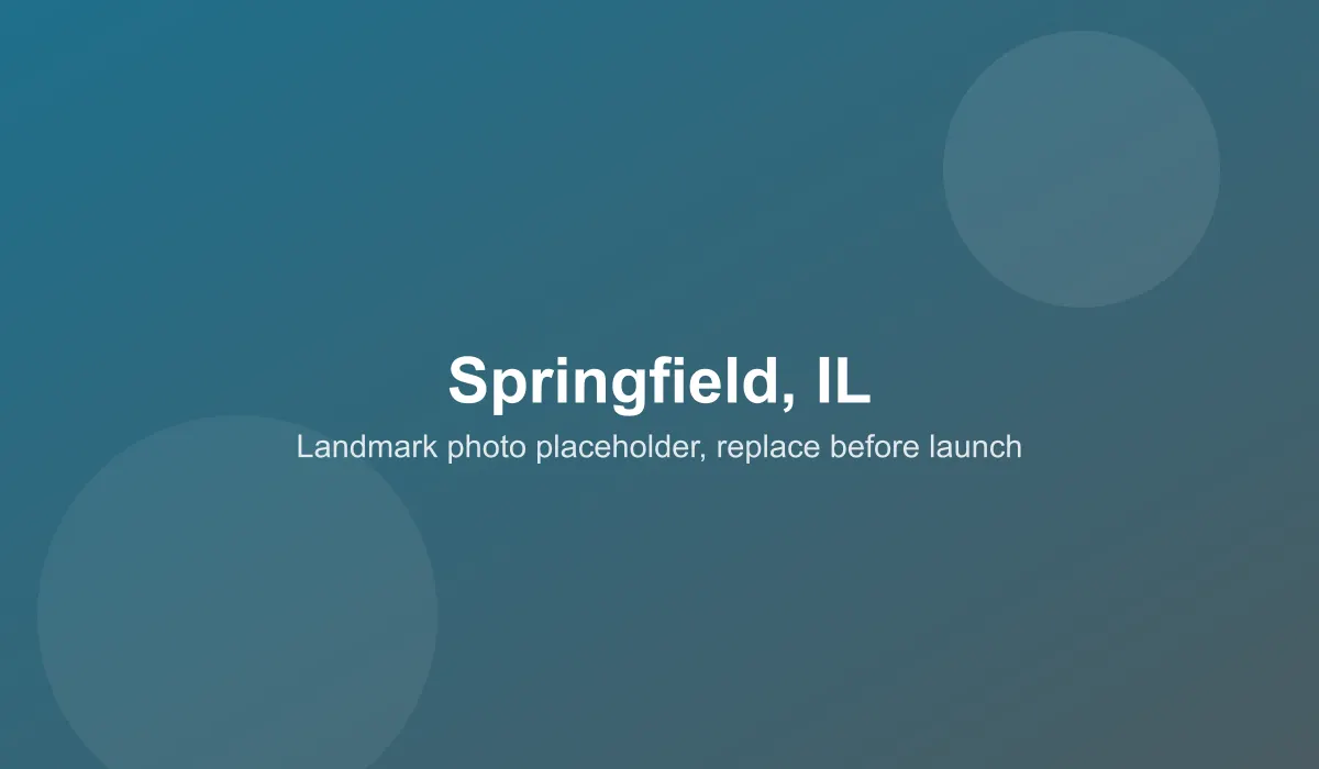 Emergency dentist coverage area in Springfield, IL
