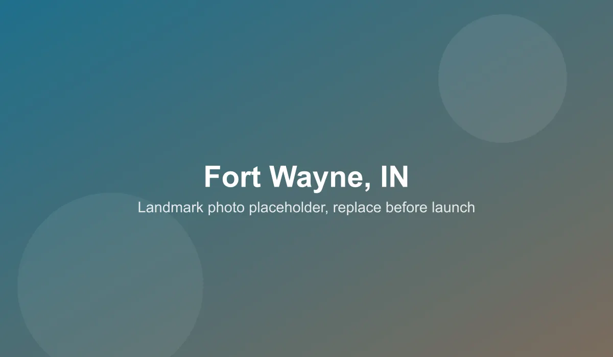 Emergency dentist coverage area in Fort Wayne, IN