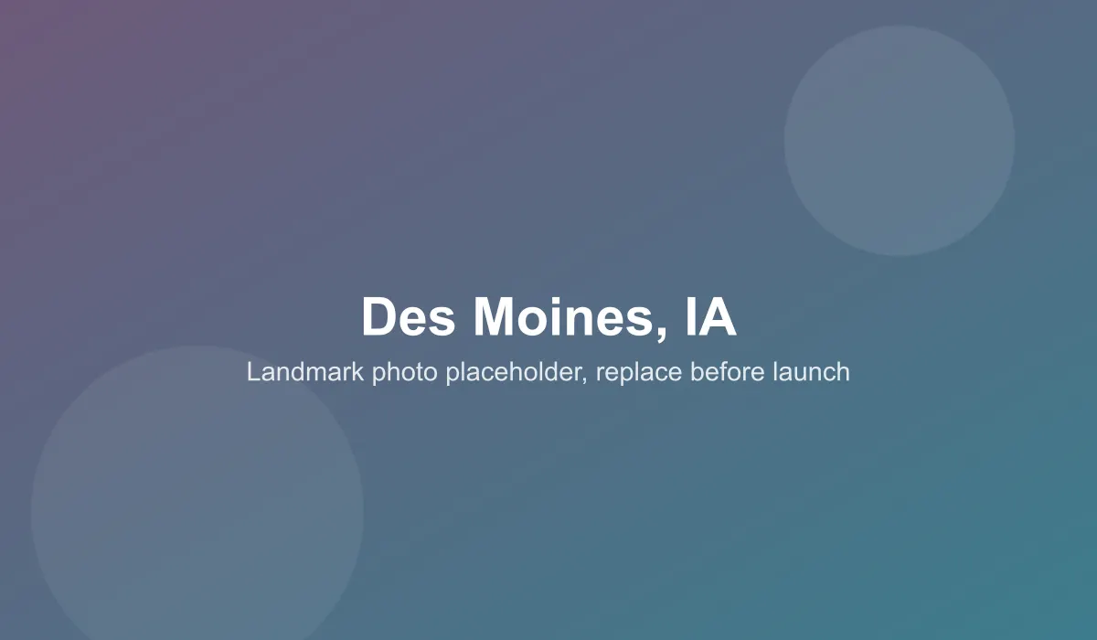 Emergency dentist coverage area in Des Moines, IA