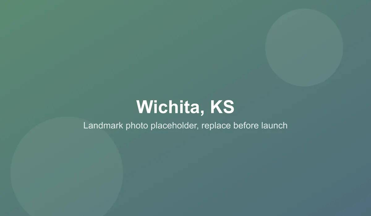 Emergency dentist coverage area in Wichita, KS