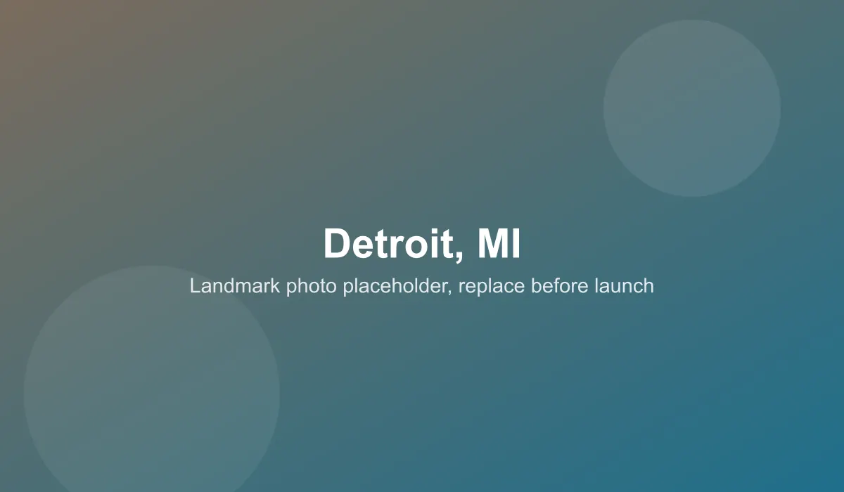 Emergency dentist coverage area in Detroit, MI