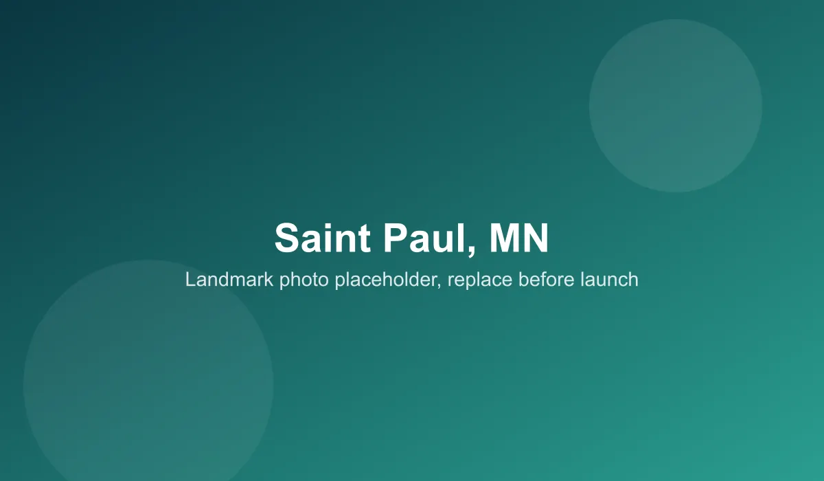 Emergency dentist coverage area in Saint Paul, MN