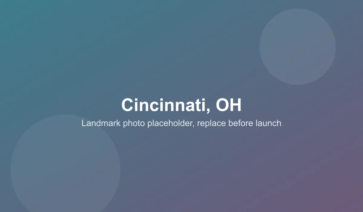 Emergency dentist coverage area in Cincinnati, OH