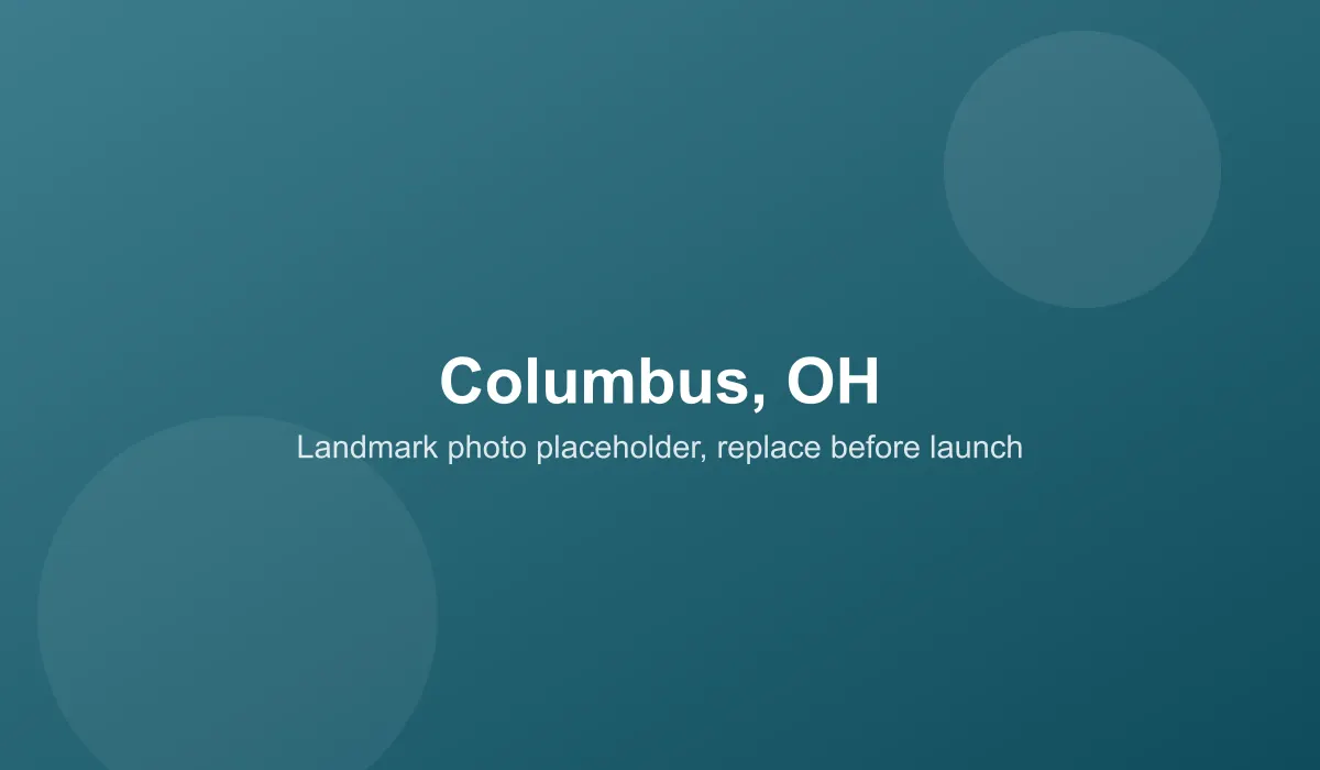 Emergency dentist coverage area in Columbus, OH