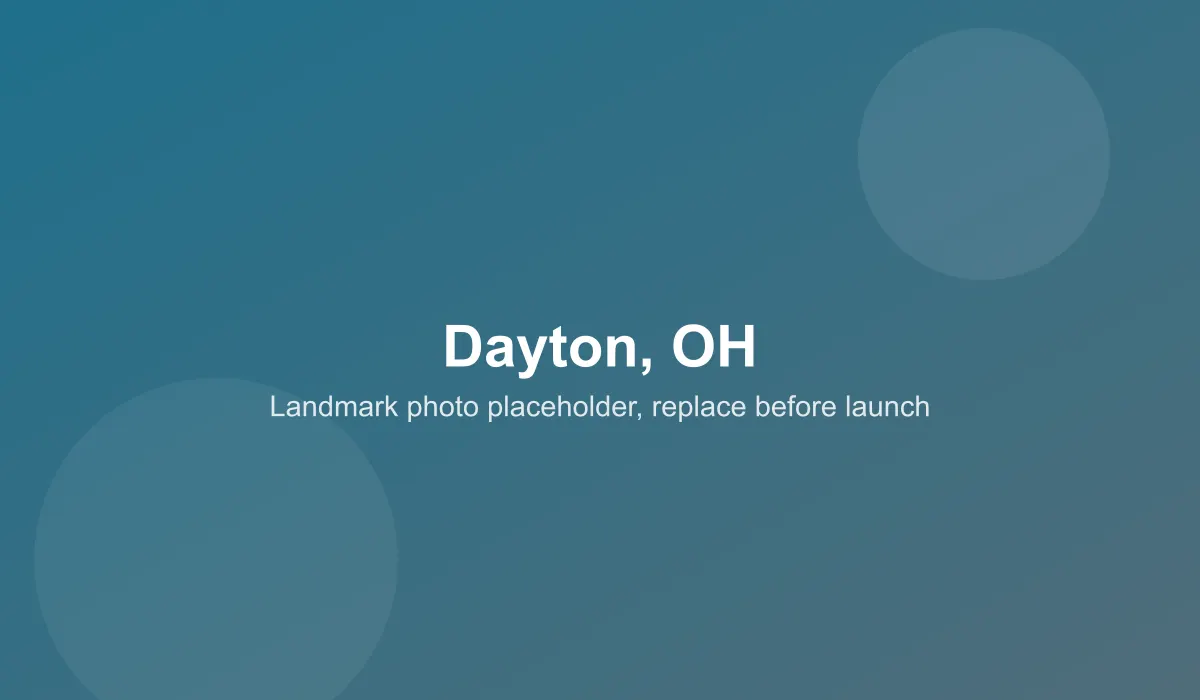 Emergency dentist coverage area in Dayton, OH