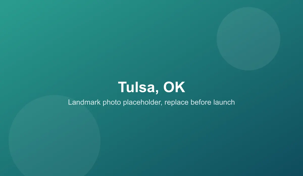 Emergency dentist coverage area in Tulsa, OK