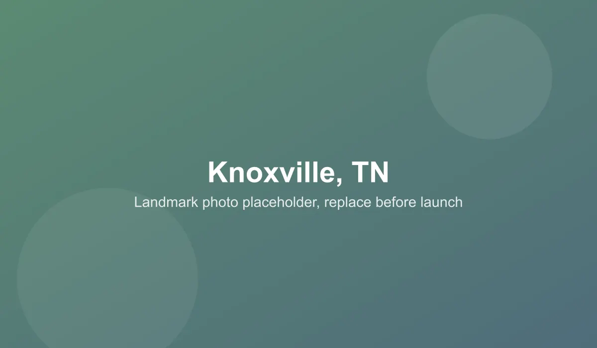 Emergency dentist coverage area in Knoxville, TN