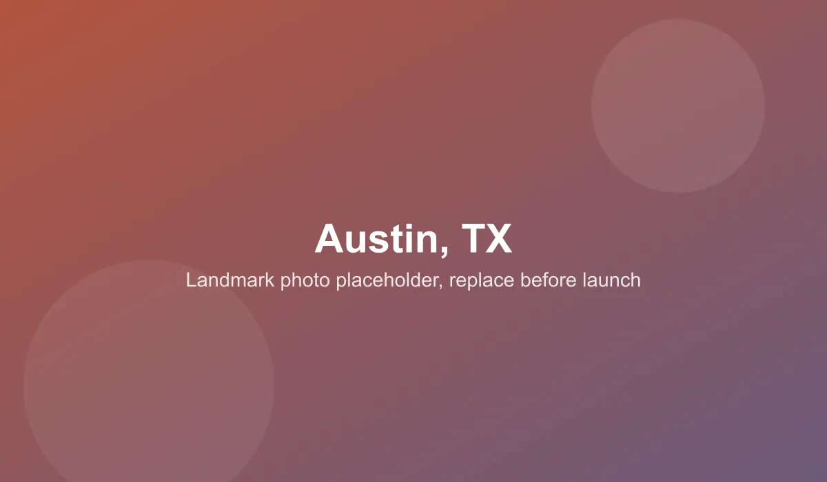 Emergency dentist coverage area in Austin, TX