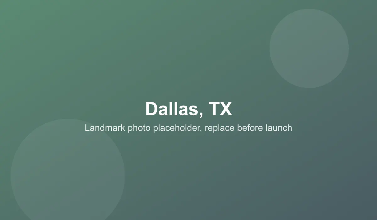 Emergency dentist coverage area in Dallas, TX