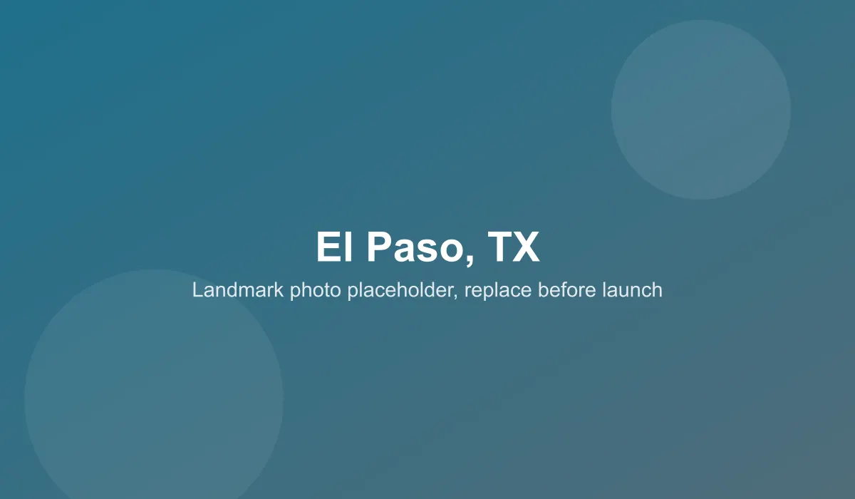 Emergency dentist coverage area in El Paso, TX