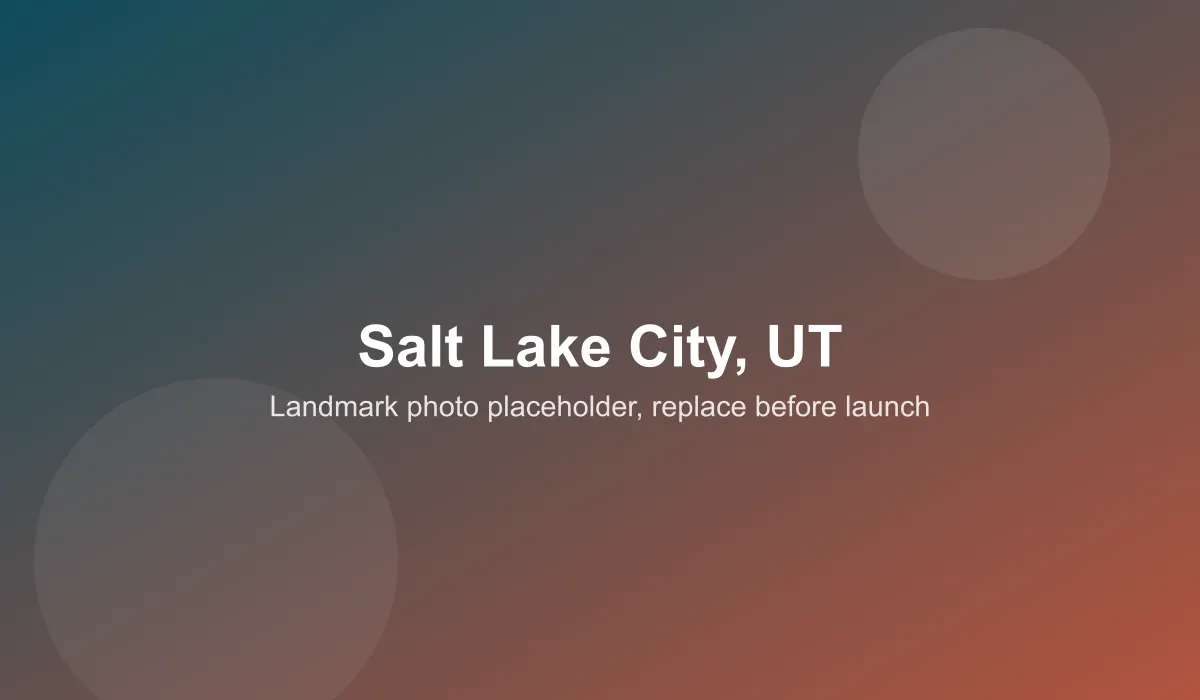 Emergency dentist coverage area in Salt Lake City, UT