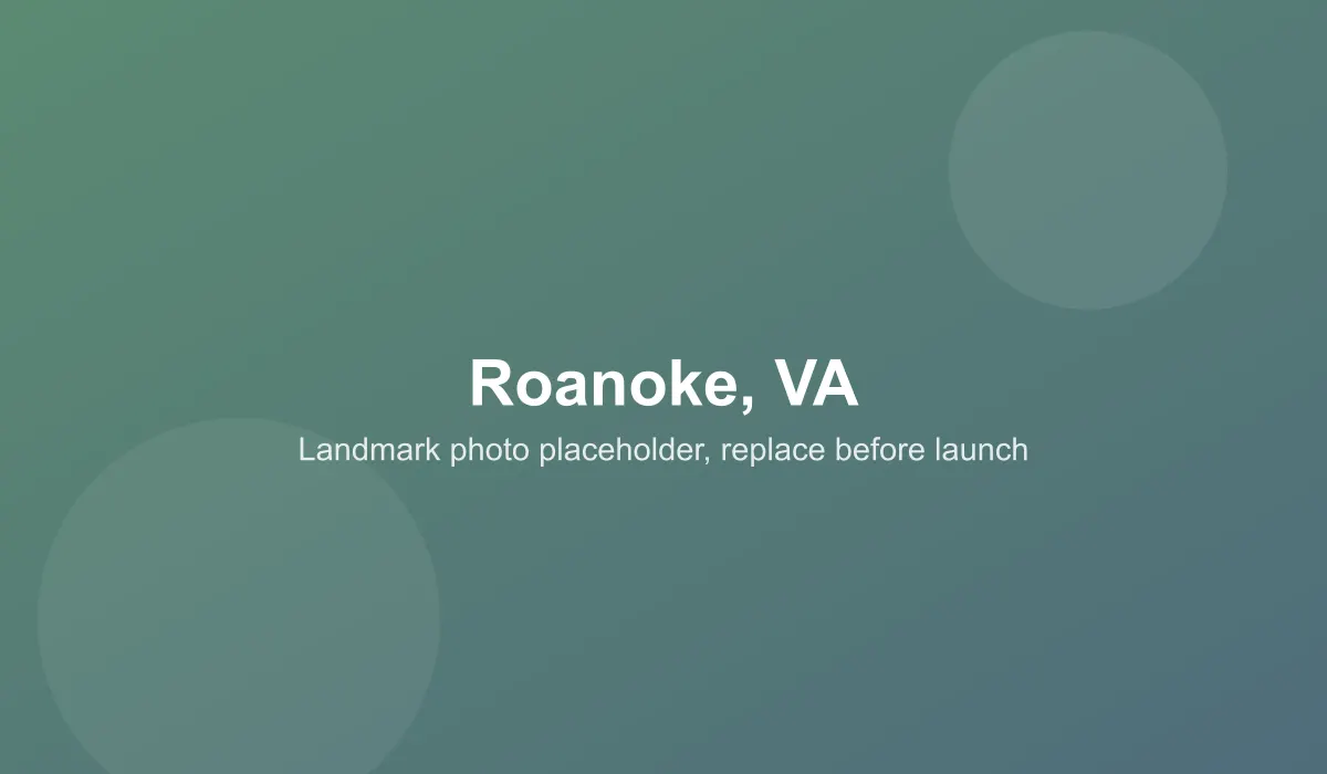 Emergency dentist coverage area in Roanoke, VA