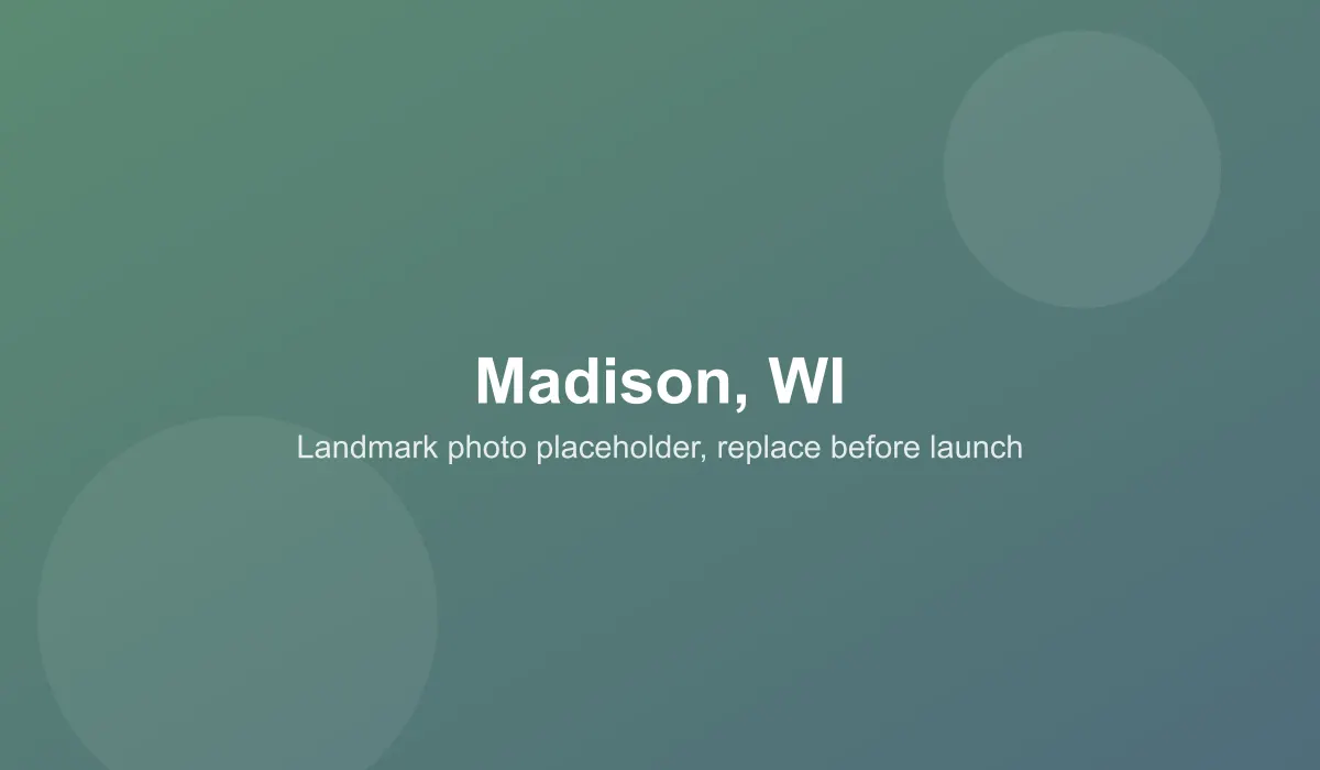 Emergency dentist coverage area in Madison, WI