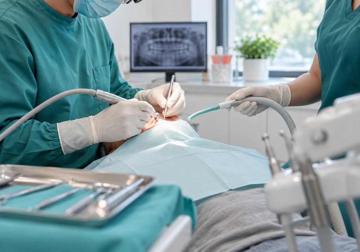 Wisdom tooth removal performed by an emergency dentist
